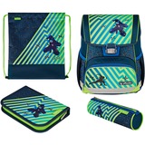 Herlitz Loop Plus Funky Ninja set, Cartable Vert/bleu foncé