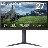 LG UltraGear 27GS85Q-B 27" Moniteur gaming Noir, 1x DisplayPort, 2x HDMI, 2x USB-A, 200 Hz, (OC)