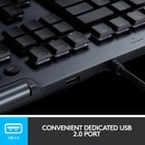 Logitech G815 LIGHTSYNC RGB, clavier gaming Noir, Layout US (QWERTY), GL Tactile, LED RGB