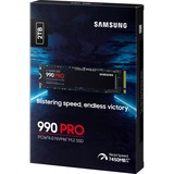 SAMSUNG 990 PRO 2 To, SSD MZ-V9P2T0BW, PCIe Gen 4.0 x4, NVMe 2.0