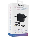 Sitecom 65W Universal Notebook Power Adapter, Bloc d'alimentation Noir