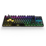 SteelSeries Apex 9 TKL RGB clavier gaming Noir, Layout FR (AZERTY), SteelSeries OmniPoint, 80% (TKL), Double-shot PBT