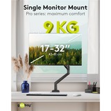 goobay Support pour écran simple, 17 à 32 pouces, Support de moniteur Noir