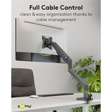 goobay Support pour écran simple, 17 à 32 pouces, Support de moniteur Noir