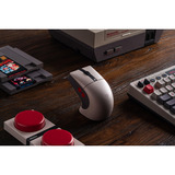 8BitDo 8BitDo Retro R8 Mouse N Edition, Souris gaming Gris/Rouge