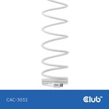 Club 3D Club Magnetic USB type C Cable 240W Whit, Câble Blanc