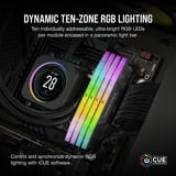 Corsair Vengeance RGB 32 Go DDR5-6000 (2x 16 Go) mémoire vive Noir, CMH32GX5M2B6000C38, XMP 3.0