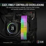 Corsair Vengeance RGB 32 Go DDR5-6000 (2x 16 Go) mémoire vive Noir, CMH32GX5M2B6000C38, XMP 3.0