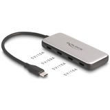 DeLOCK USB 10 Gbps Hub USB Type-C + 4 x USB Type-C femelle en PD 85 Watt Gris