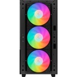 DeepCool CH560 boîtier midi tower Noir | 1x USB-A | 1x USB-C | RGB | Verre Trempé