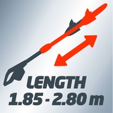 Einhell GC-EC 750 T 750 W 11 m/s 3,87 kg, Élagueur Rouge, 11 m/s, 0,06 L, Noir, Rouge, Secteur, 750 W, 220-240 V