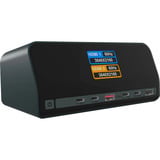 ICY BOX IB-DK2300-CH, Station d'accueil Noir, Double HDMI, USB-C