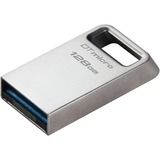 Kingston DataTraveler Micro 128 Go, Clé USB Argent, DTMC3G2/128GB, USB 3.2 Gen 1