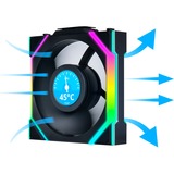 Lian Li UNI FAN SL120 LCD Wireless, Ventilateur de boîtier Noir, 3 pièces, connecteur de ventilateur PWM à 4 broches