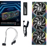 Lian Li UNI FAN SL120 LCD Wireless, Ventilateur de boîtier Noir, 3 pièces, connecteur de ventilateur PWM à 4 broches