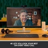 Logitech BRIO STREAM, Webcam Noir