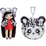 MGA Entertainment Na! Na! Na! Surprise - Série doudou 2-en-1 - Léopard des neiges, Poupée 