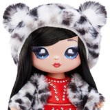 MGA Entertainment Na! Na! Na! Surprise - Série doudou 2-en-1 - Léopard des neiges, Poupée 