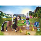 PLAYMOBIL Horses of Waterfall - Zoe & Blaze avec parcours d'obstacles, Jouets de construction 71355