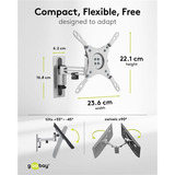 goobay Goobay TV Wall Mount caravan sl 33-109, Support mural Argent