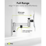 goobay Goobay TV Wall Mount caravan sl 33-109, Support mural Argent