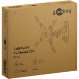 goobay Goobay TV Wall Mount caravan sl 33-109, Support mural Argent