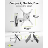 goobay Support mural TV Caravan FULLMOTION (M), 13 à 43 pouces Argent