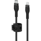 Belkin BOOSTCHARGE PRO Flex câble USB-A avec connecteur Lightning Noir, 2 m