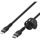 Belkin BOOSTCHARGE PRO Flex câble USB-A avec connecteur Lightning Noir, 2 m