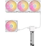 Corsair RX120 MAX RGB, Ventilateur de boîtier Blanc, 3 pièces, connecteur de ventilateur PWM à 4 broches