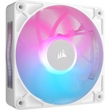 Corsair RX120 MAX RGB, Ventilateur de boîtier Blanc, 3 pièces, connecteur de ventilateur PWM à 4 broches