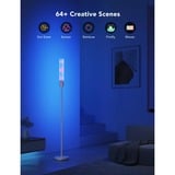 Govee RGBICWW Cylinder Floor Lamp, Éclairage d'ambiance Noir, 2,4GHz-wifi + Bluetooth