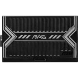 MSI MAG A550BN alimentation 550 watt Noir, 2x PCIe, 550 W, 100 - 240 V, 50 - 60 Hz, 8 A, 4 A, Actif