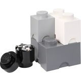 Room Copenhagen Cubes de rangement LEGO Multi Pack 4, Boîte de rangement Gris