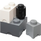 Room Copenhagen Cubes de rangement LEGO Multi Pack 4, Boîte de rangement Gris