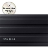 SAMSUNG Portable T7 Shield, 1 To, SSD Noir, MU-PE1T0S/EU, USB-C 3.2 Gen 2 (10 Gbit/s)