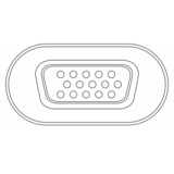 goobay Adaptateur USB-C vers VGA Noir, 0,2 mètre