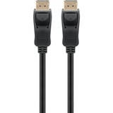 goobay DisplayPort 1.4, Câble Noir, 2 mètres