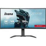 iiyama G-Master Red Eagle GCB3484WQSU-B1 34" Moniteur UltraWide gaming incurvé  Noir, 180 Hz, HDMI, DisplayPort, Audio, AMD Free-Sync