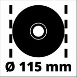 Einhell TC-AG 115/750 meuleuse d'angle 11,5 cm 11000 tr/min 750 W 1,66 kg Rouge/Noir, 11000 tr/min, 11,5 cm, Secteur, 1,66 kg