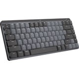 Logitech MX Mechanical Mini clavier Noir, Layout US-International (QWERTY), GL Tactile, 80 % (TKL)