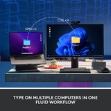 Logitech MX Mechanical Mini clavier Noir, Layout US-International (QWERTY), GL Tactile, 80% (TKL)