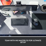 Logitech MX Mechanical Mini clavier Noir, Layout US-International (QWERTY), GL Tactile, 80% (TKL)