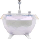 MGA Entertainment Glitter Babyz - Baignoire étincelante avec changement de couleur, Meubles de poupées 
