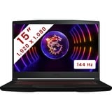 MSI Thin GF63 (12VE-015BE) 15.6" PC portable gaming  Noir | Core i5-12450H | RTX 4050 | 16 Go | SSD 512 Go | 144 Hz