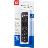 One for all URC4913 Télécommande TV Philips, Commande à distance Noir