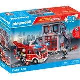 PLAYMOBIL Action Heroes - Méga-set des pompiers, Jouets de construction 71603