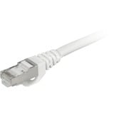 Sharkoon Câble réseau RJ-45 S/FTP Cat.7a Blanc, 1 mètre, câble brut