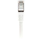 Sharkoon Câble réseau RJ-45 S/FTP Cat.7a Blanc, 1 mètre, câble brut