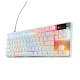 SteelSeries Apex Pro TKL Gen 3 RGB clavier gaming mécanique Blanc, Layout US (QWERTY), SteelSeries OmniPoint 3.0, 80 % (TKL)